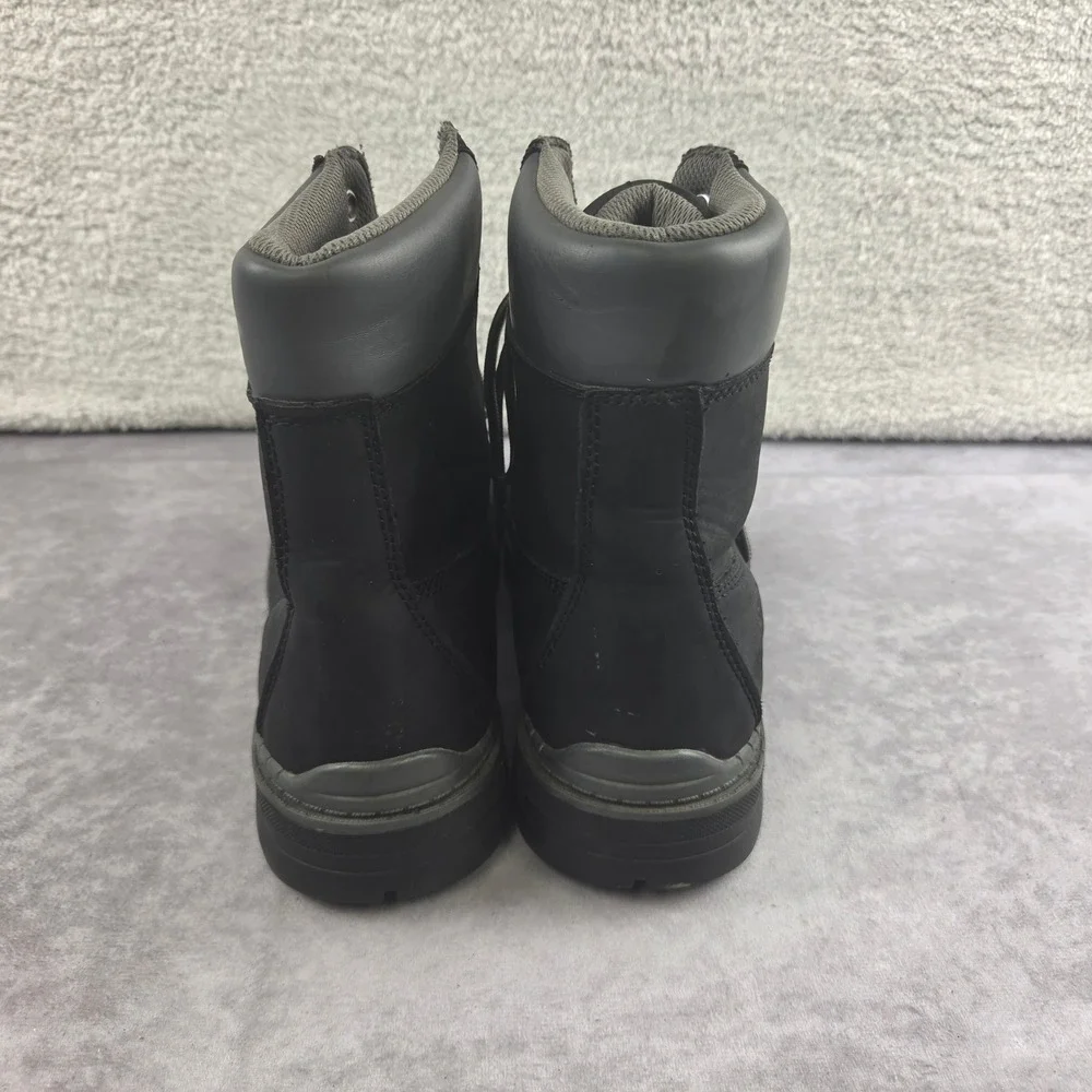 Ecko Unltd Mens Black Work Boots High Top Lace Up Rugged Lug Sole Size 8.5